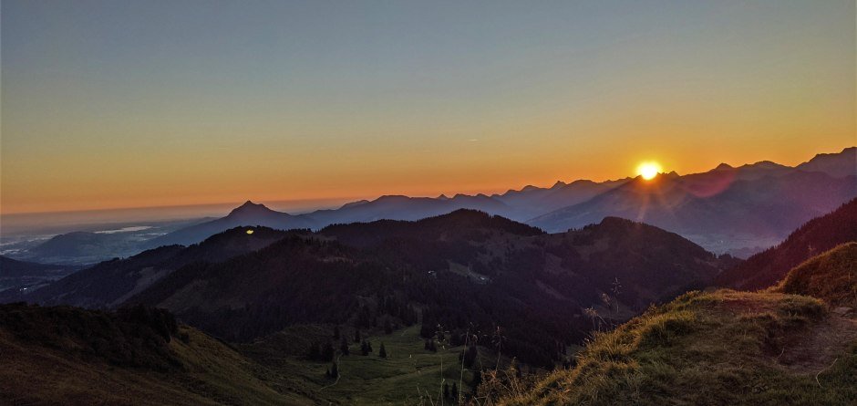 Sonnenaufgang Riedbergerhorn © Tourismus Hörnerdörfer