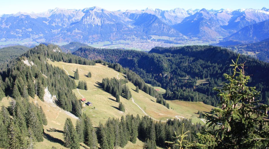 Blick vom Besler auf die Oberstdorfer Berge