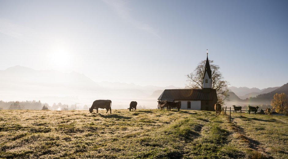 Hörnerdörfer-Idyll an der Bolsterlanger Kapelle © Tourismus Hörnerdörfer, F. Kjer