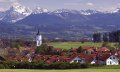 Der Markt Dietmannsried mit Alpenpanorama © Markt Dietmannsried / Hermann Müller