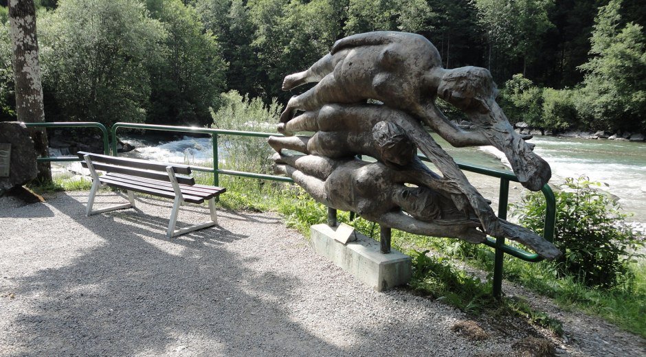 Der Fluss "Iller" entsteht aus den drei Gebirgsbächen Breitach, Stillach und Trettach © Tourismus Hörnerdörfer, H. Besler